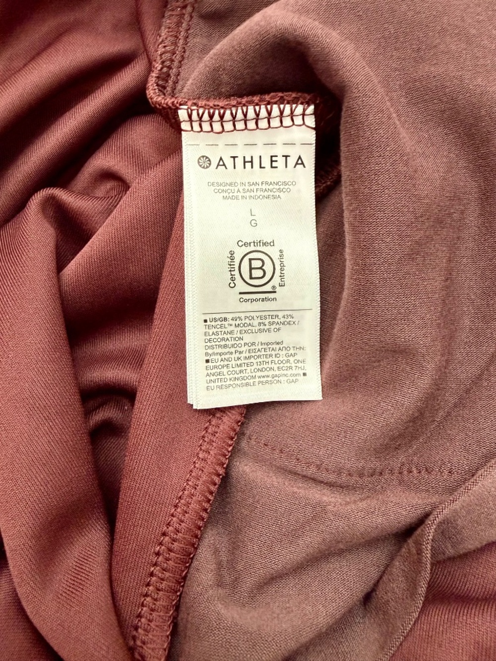 Athleta Seasoft Mid Rise Straight Pant TENCEL L - Picture 9 of 9
